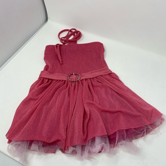 LES TOUT PETITS**Sparkly Pink Dress**Size 4 $146 - Picture 2 of 5